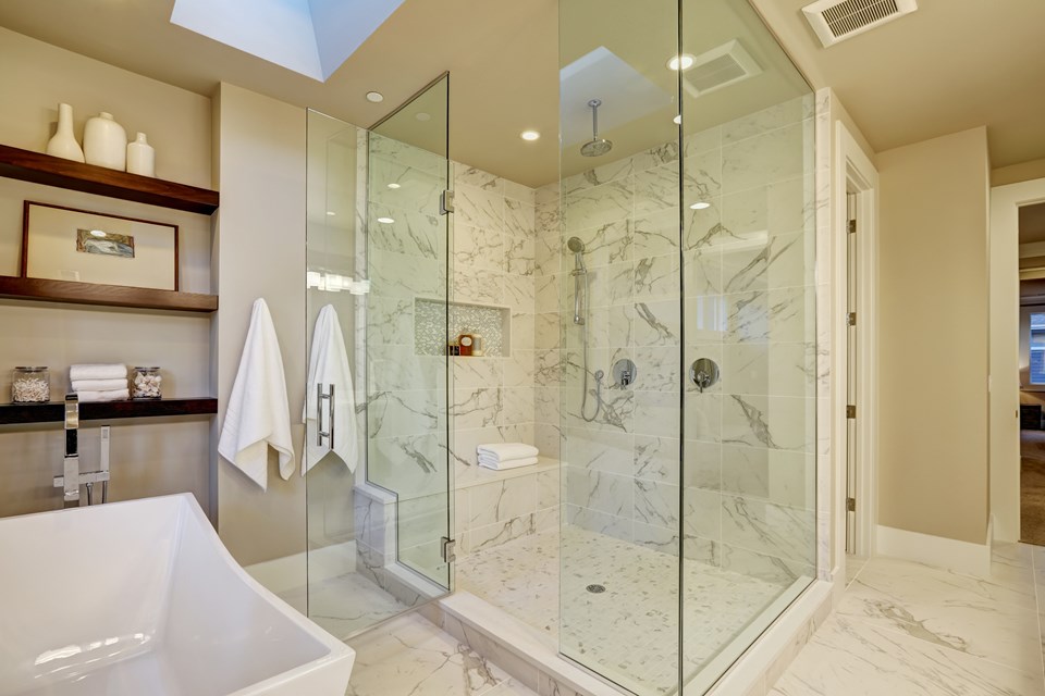 experience luxury every day, a modern master bath.