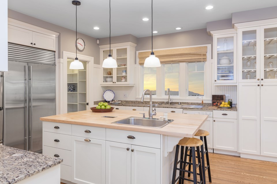 imagine yourself in this is modern yet compact kitchen.